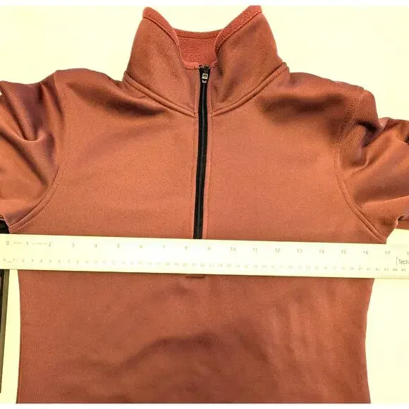 Kerrits Small Burgandy Wine Fleece Lined 1/4 Zip Equestrian Wear - Picture 8 of 11